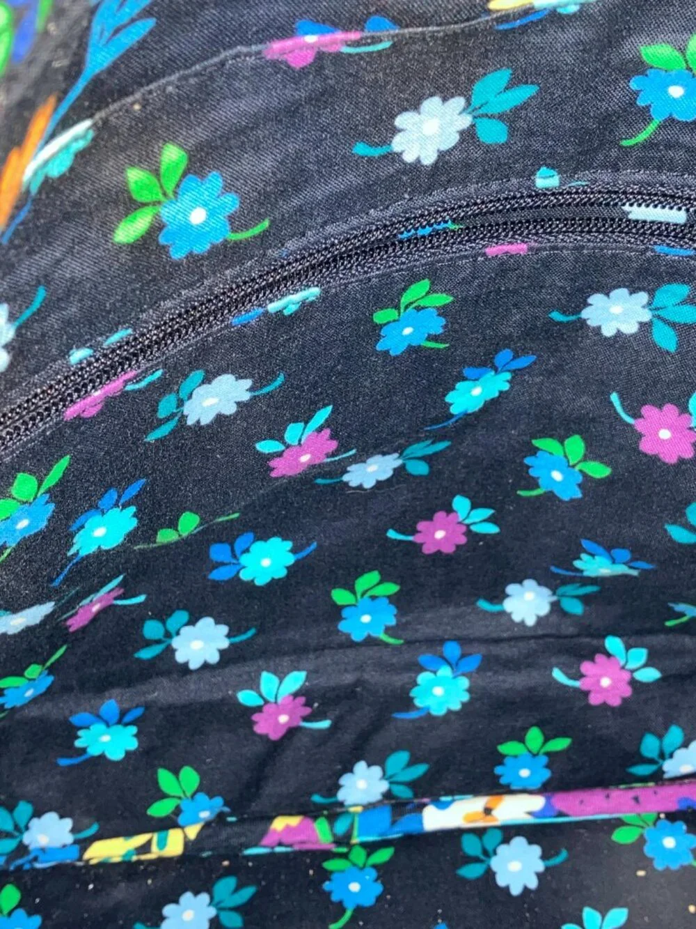 Vera Bradley Convertible Crossbody Midnight Tote Bag Women's Blue Quilted